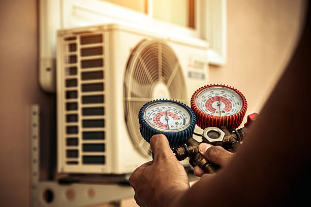 Professional Hvac Installation technician working in Wilmington, MA
